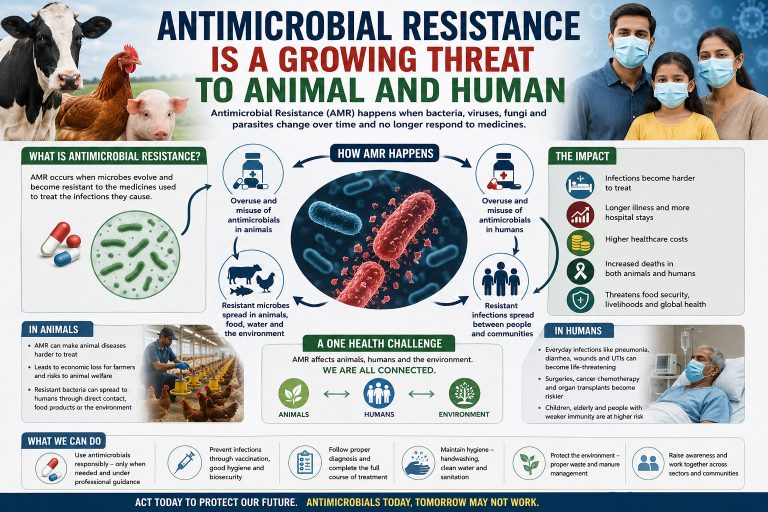 Antimicrobial Resistance Is a Growing Threat to Animal and Human